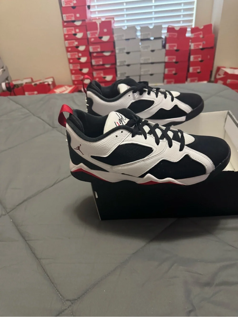 Jordan MVP 92 White Black Gym Red